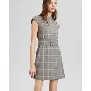 NEW Theory Mod Belted Sheath Dress